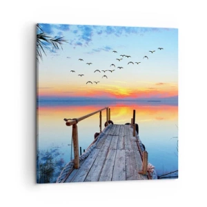 Lærredstryk - Billede på lærred - Tid til at tage tilbage... - 60x60 cm