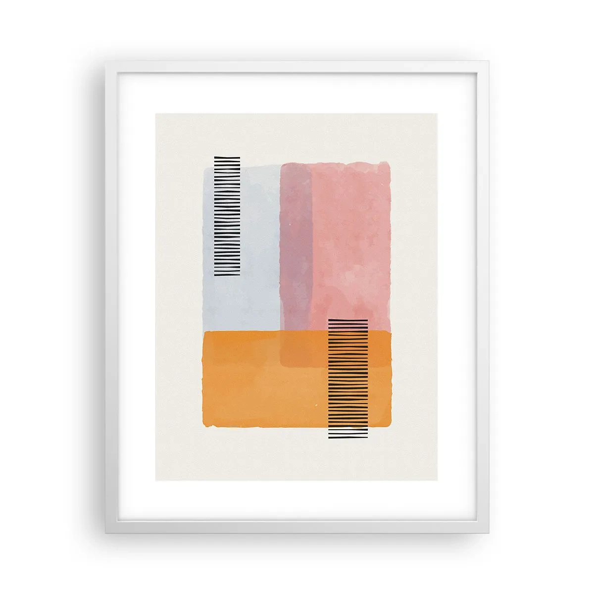 Plakat i hvid ramme - Fra hjørne til hjørne - 40x50 cm