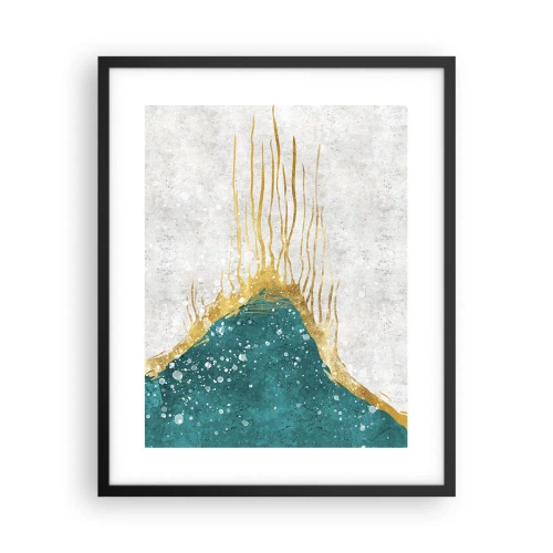Plakat i sort ramme - Gyldent tidevand - 40x50 cm