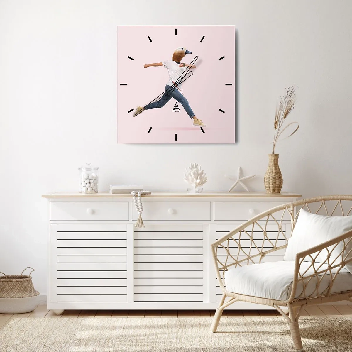 Vægur, Uret - En knivspids absurditet - 30x30 cm