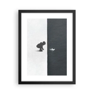 Plakat i sort ramme - Stor ekspedition - 30x40 cm