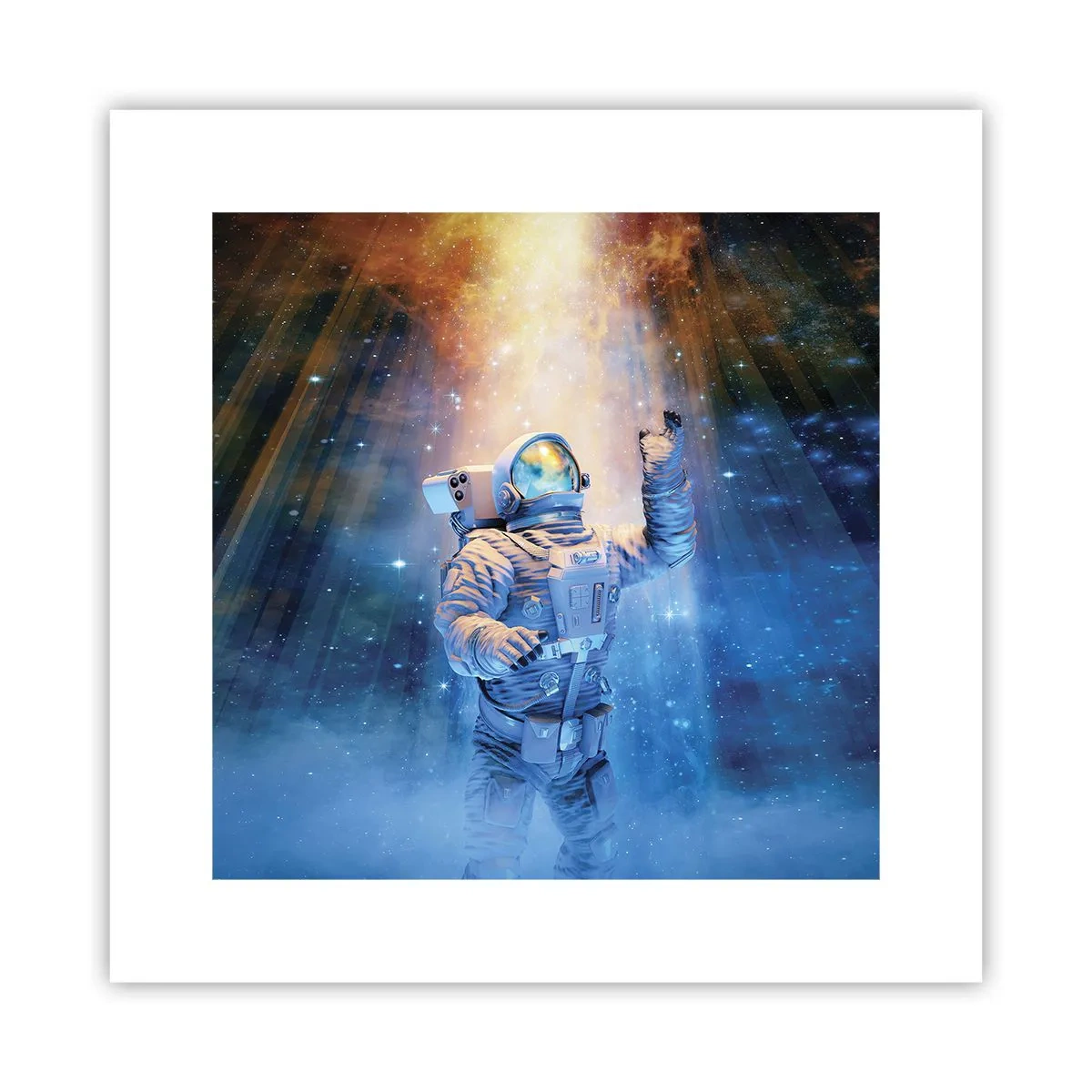 Plakat - Endelig på destinationen - 30x30 cm