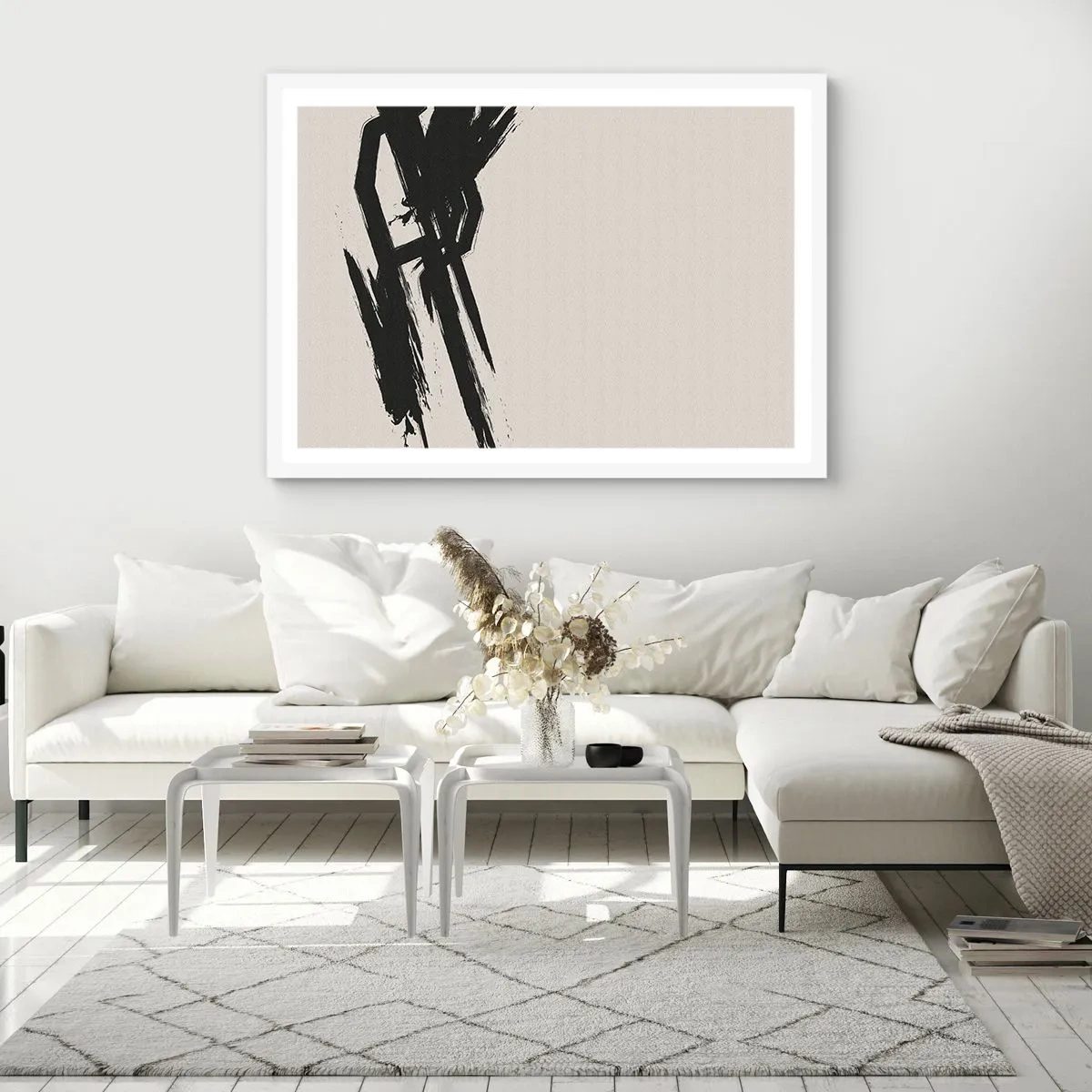 Plakat i hvid ramme - Ustoppeligt momentum - 91x61 cm