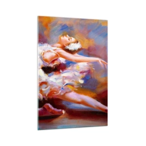 Billede på glas - Svanens ynde - 70x100 cm