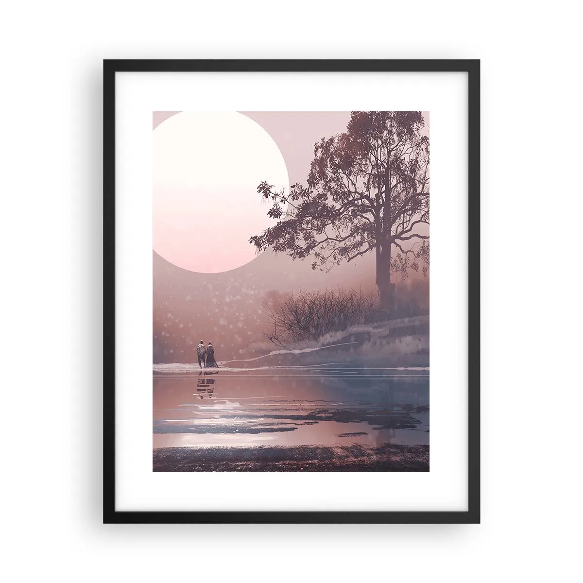Plakat i sort ramme - Natlige mærkværdigheder - 40x50 cm