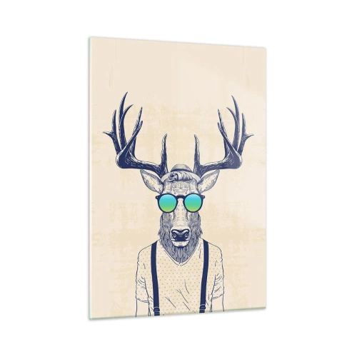 Billede på glas - Hvem forventede du? - 50x70 cm