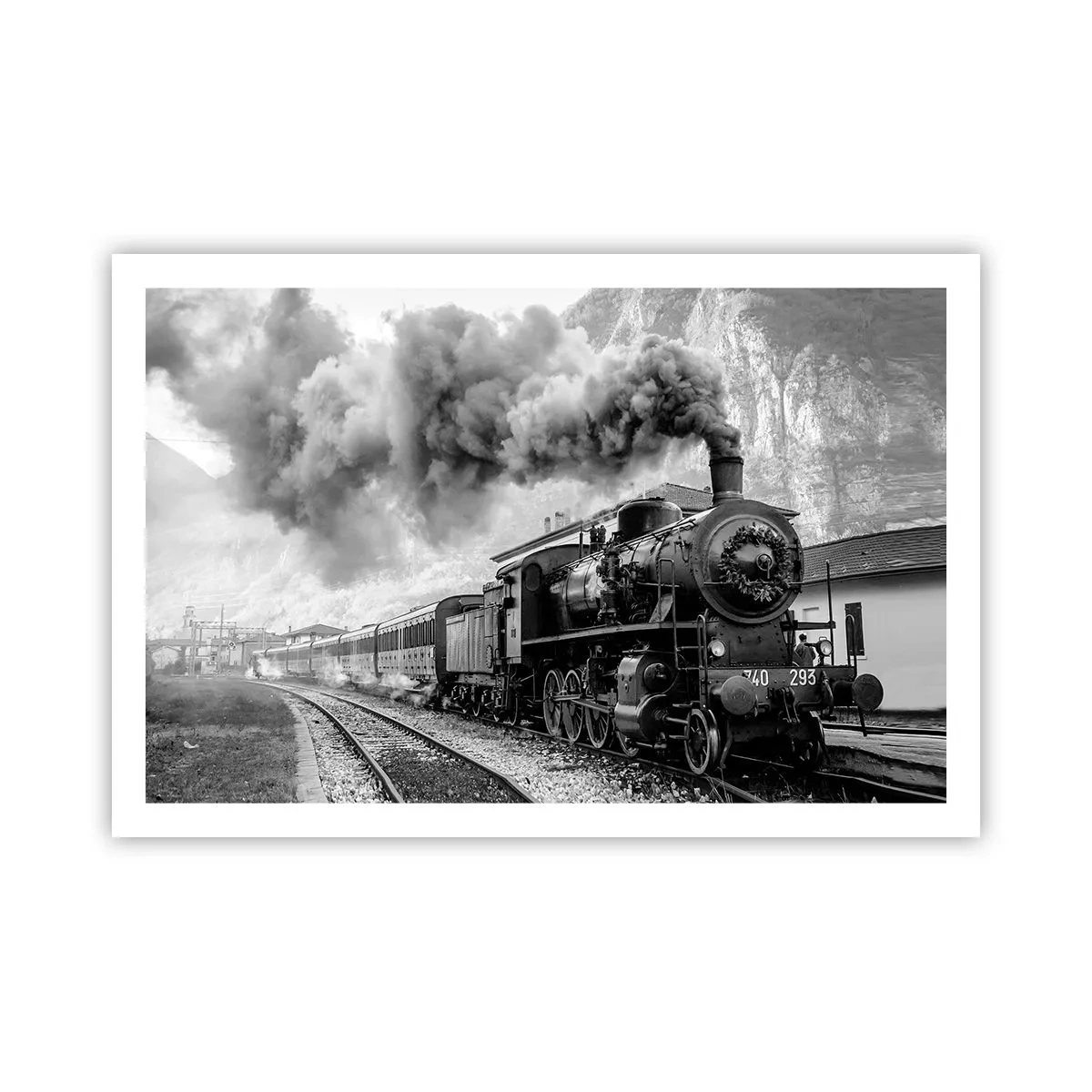 Plakat - Står på stationen... - 91x61 cm
