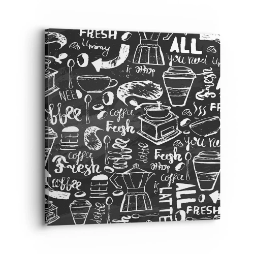 Lærredstryk - Billede på lærred - All you need is… - 30x30 cm
