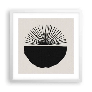 Plakat i hvid ramme - En vifte af muligheder - 40x40 cm