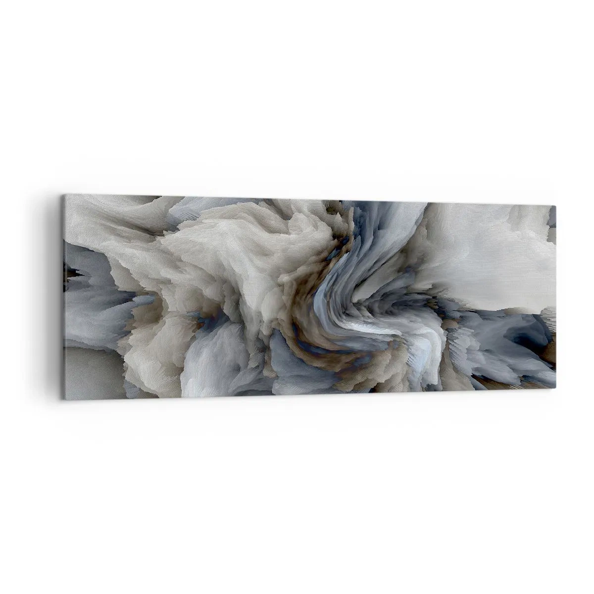 Lærredstryk - Billede på lærred - Sten og blomst - 140x50 cm