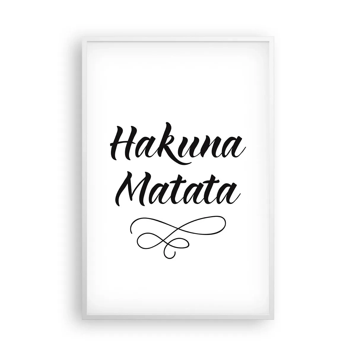 Plakat i hvid ramme - Bedste råd - 61x91 cm