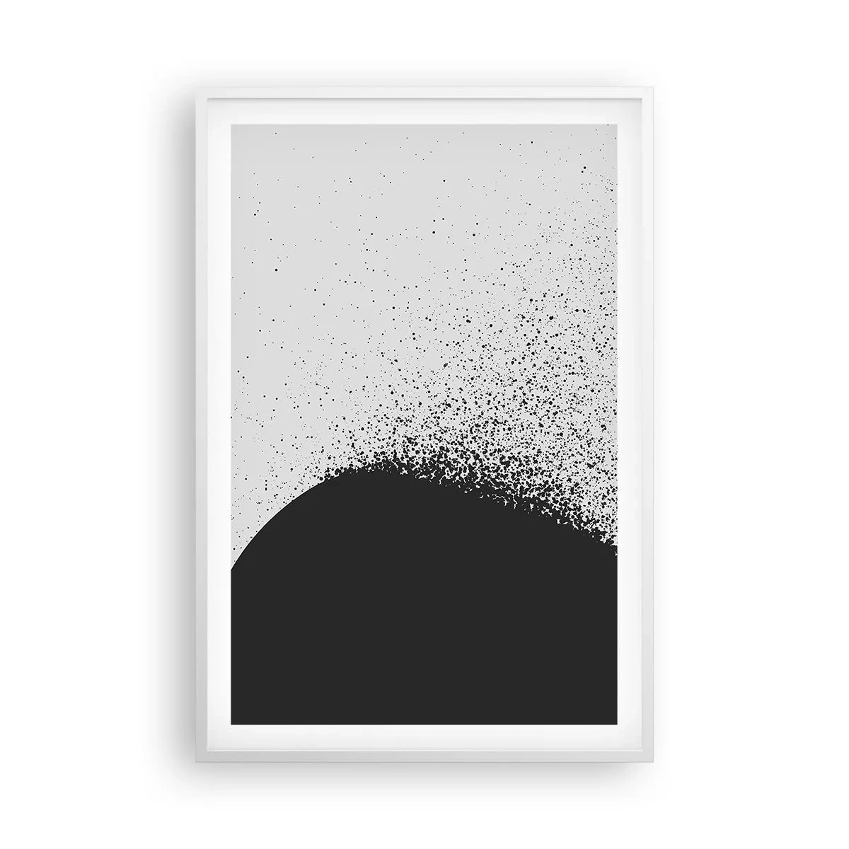 Plakat i hvid ramme - Partikelbevægelse - 61x91 cm