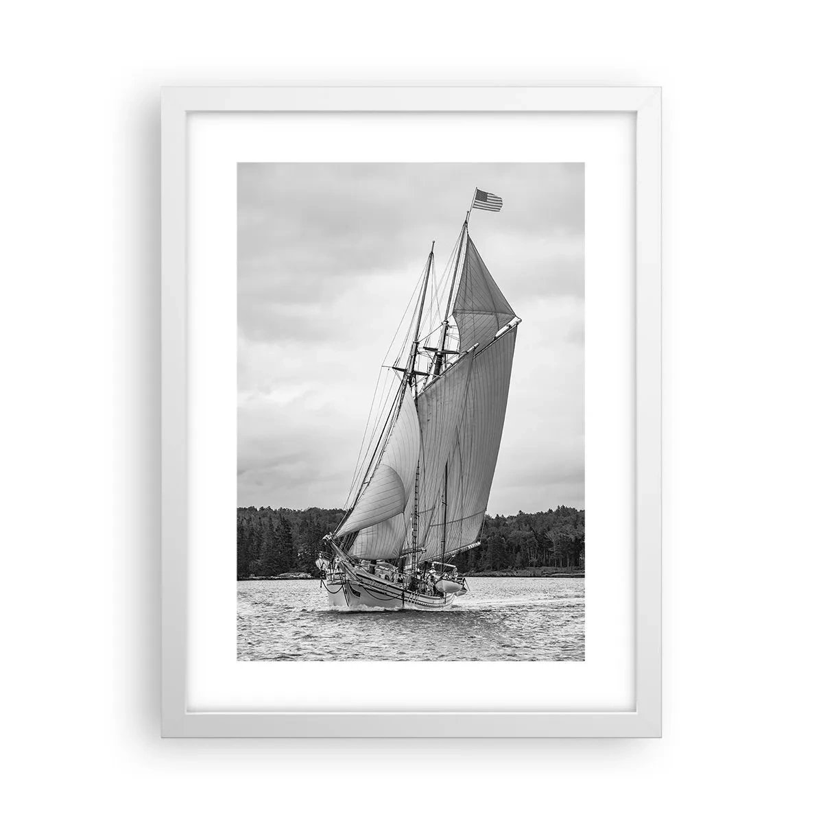 Plakat i hvid ramme - Brødre af vinden - 30x40 cm
