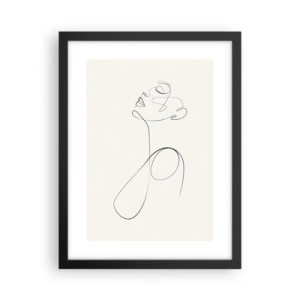 Plakat i sort ramme - Sløjfet i drømme - 30x40 cm