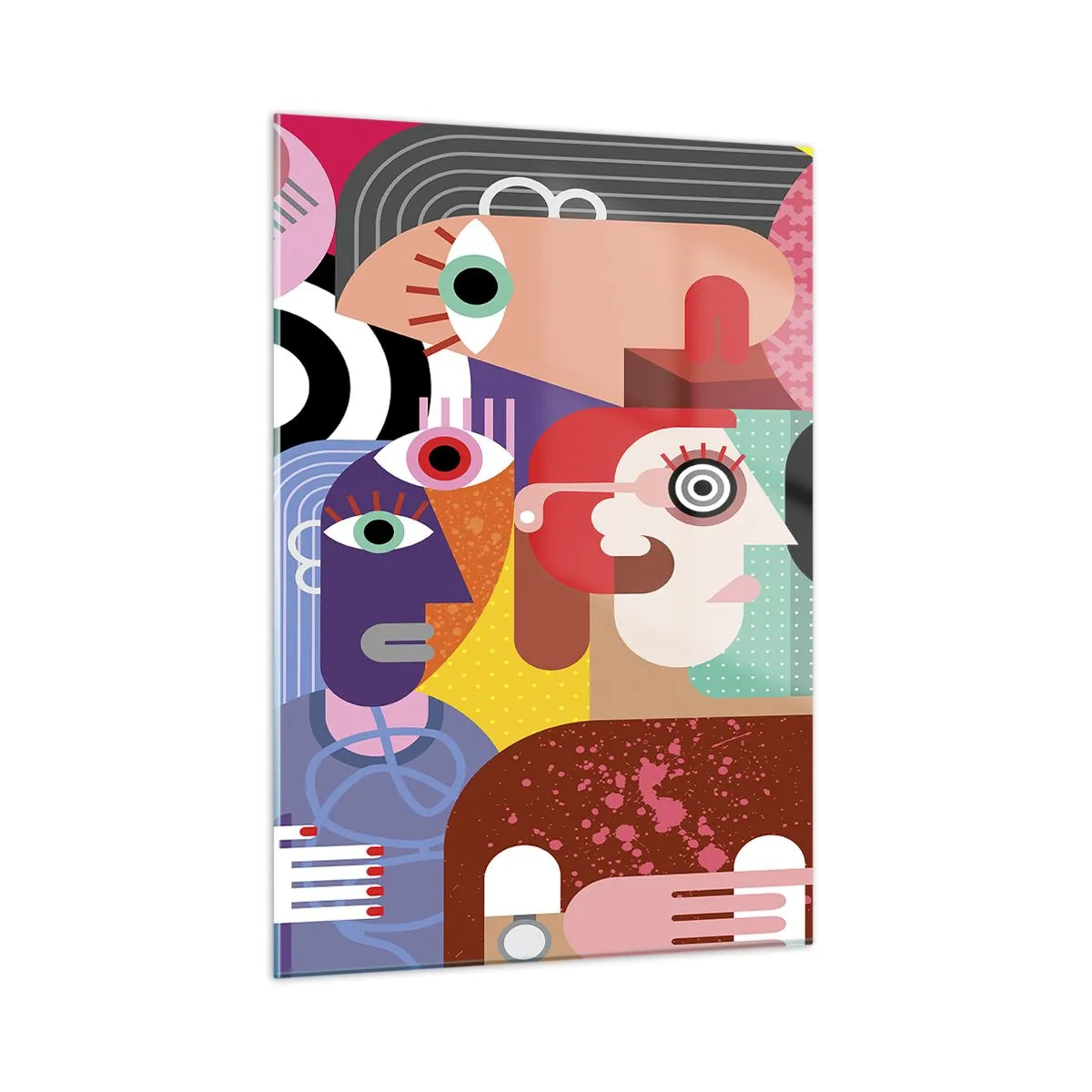 Billede på glas - Vi fra hr. Picasso - 50x70 cm