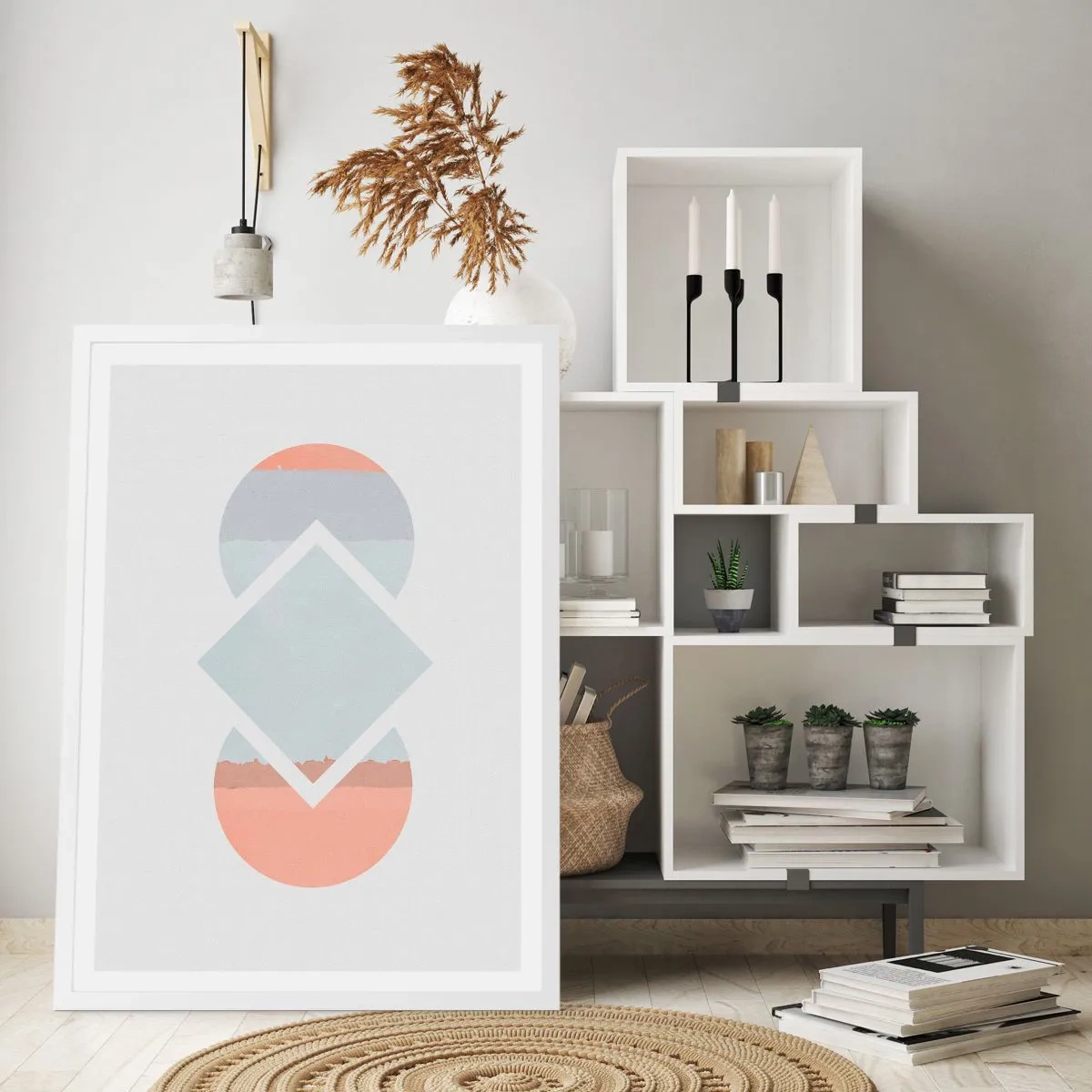 Plakat i hvid ramme - Situationen er klar - 30x40 cm