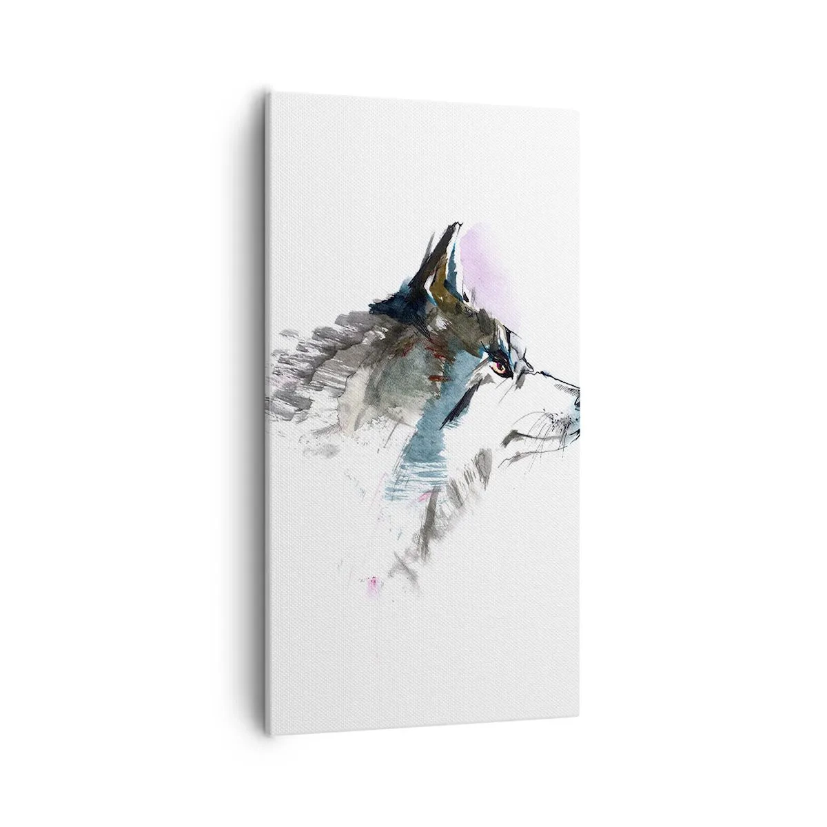 Lærredstryk - Billede på lærred - Når vi taler om ulven - 55x100 cm