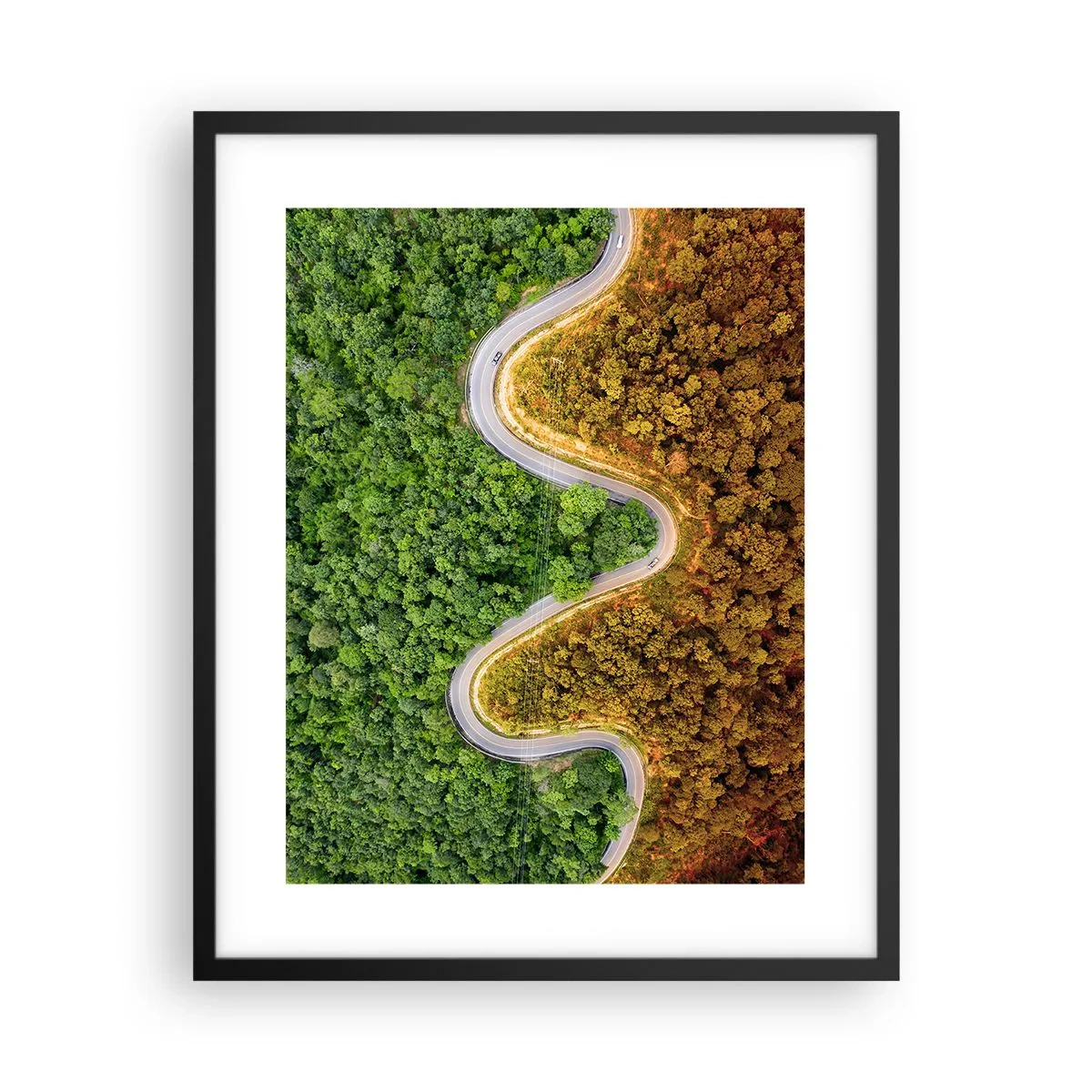 Plakat i sort ramme - Grænser og gennembrud - 40x50 cm
