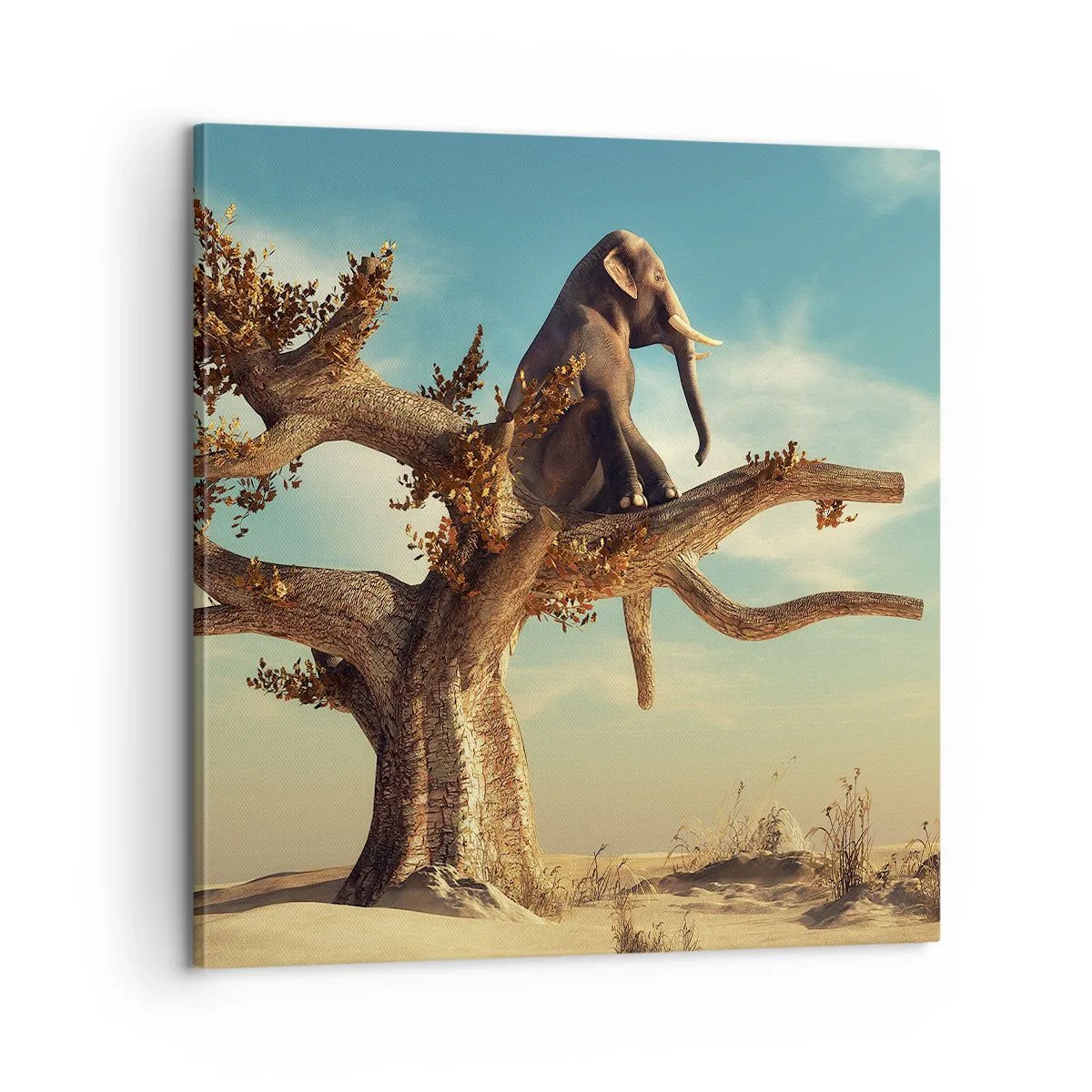 Lærredstryk - Billede på lærred - Et nyt synspunkt - 60x60 cm