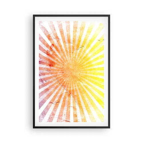 Plakat i sort ramme - Opgange og nedgange - 61x91 cm