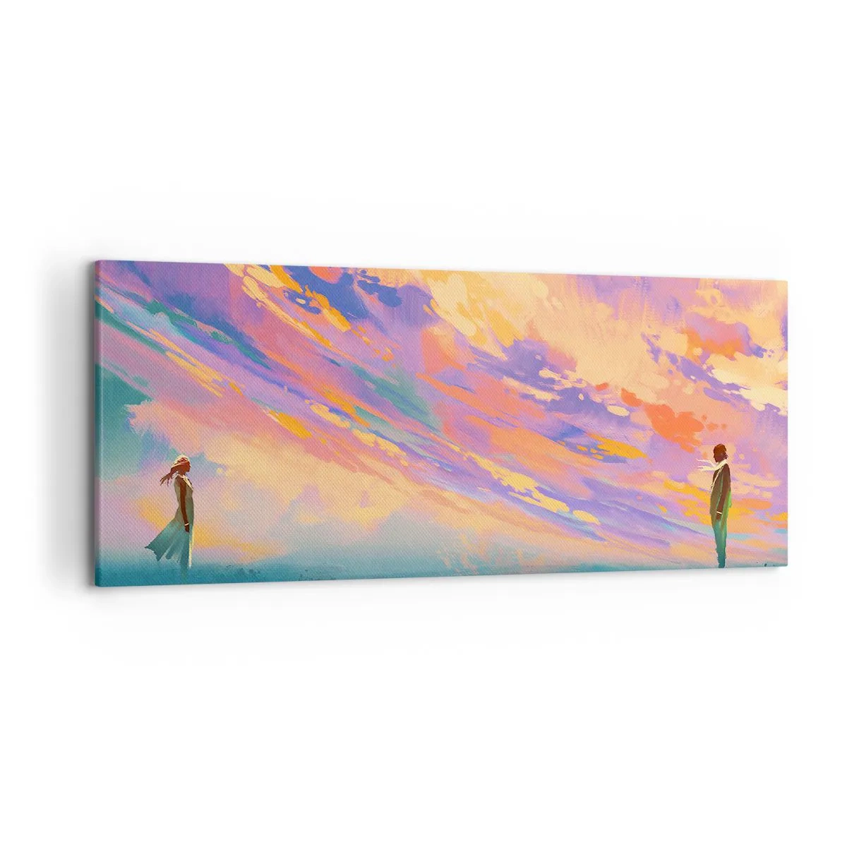 Lærredstryk - Billede på lærred - Tiltrækningskraft - 120x50 cm