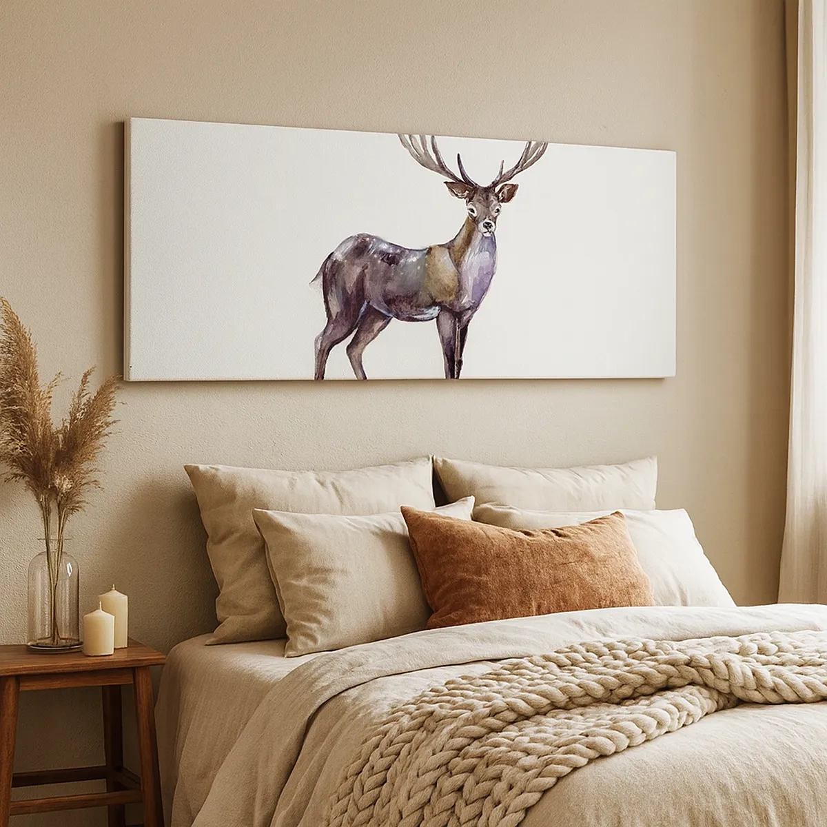 Lærredstryk - Billede på lærred - Kongen af den nordlige ødemark - 30x30 cm