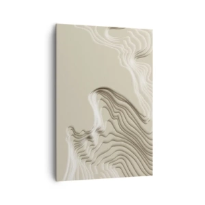 Lærredstryk - Billede på lærred - Kunstens topografi - 70x100 cm