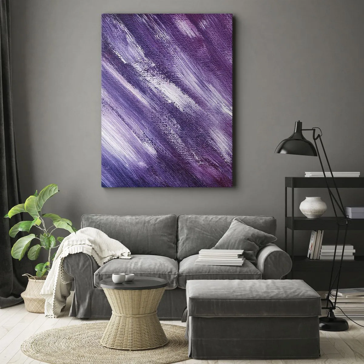 Lærredstryk - Billede på lærred - Når den solrige vind blæser - 70x100 cm
