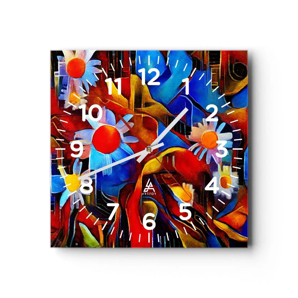 Vægur, Uret - Livets farver - 40x40 cm