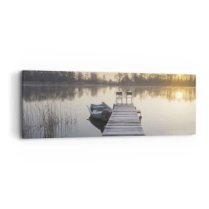 Lærredstryk - Billede på lærred - Jeg kommer tilbage om et stykke tid - 90x30 cm