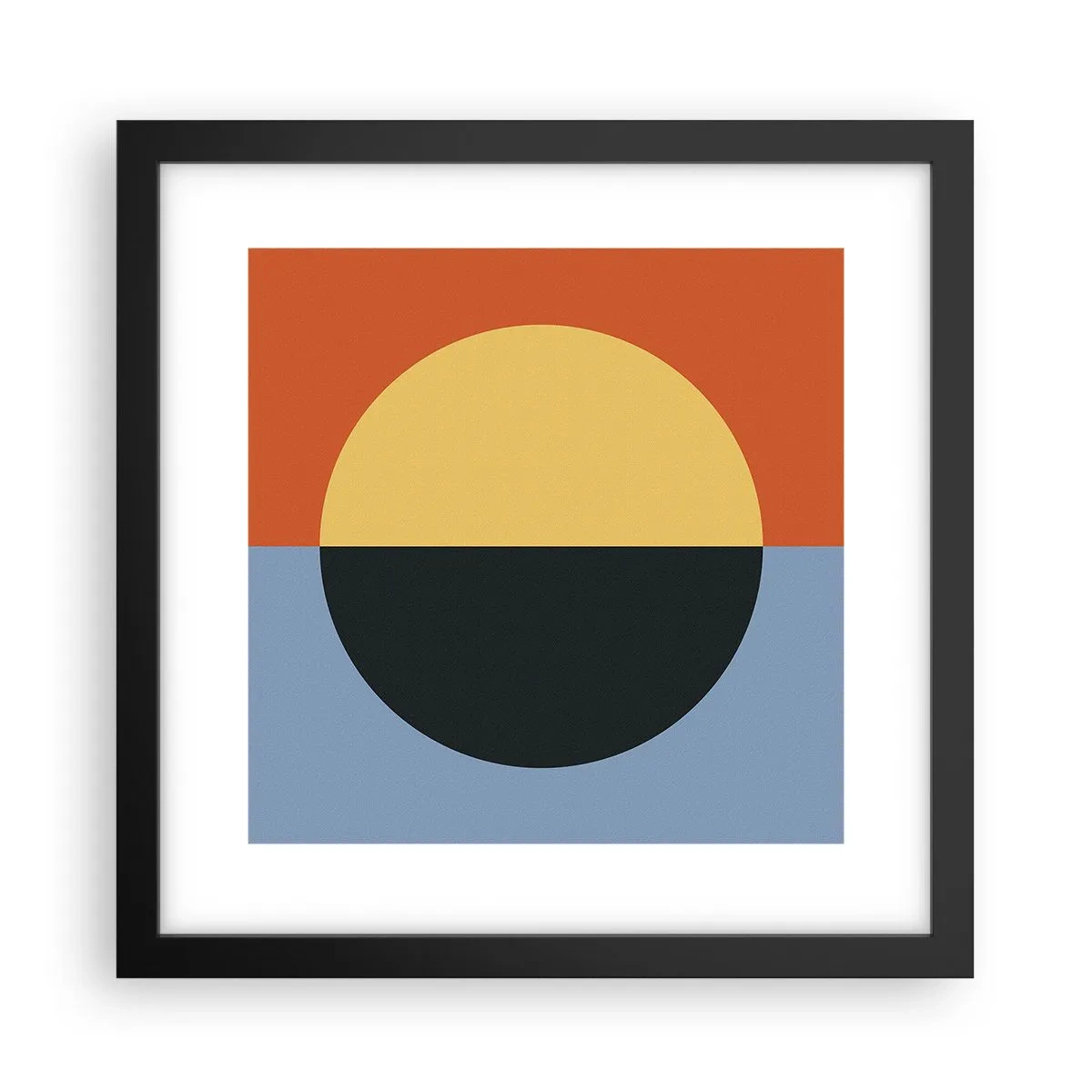 Plakat i sort ramme - En sammensætning af varme og kølighed - 30x30 cm