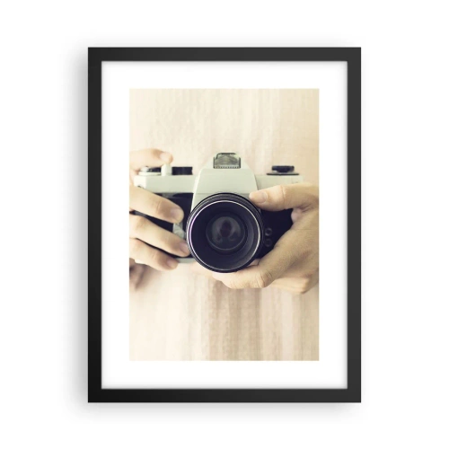 Plakat i sort ramme - For at se mere... - 30x40 cm