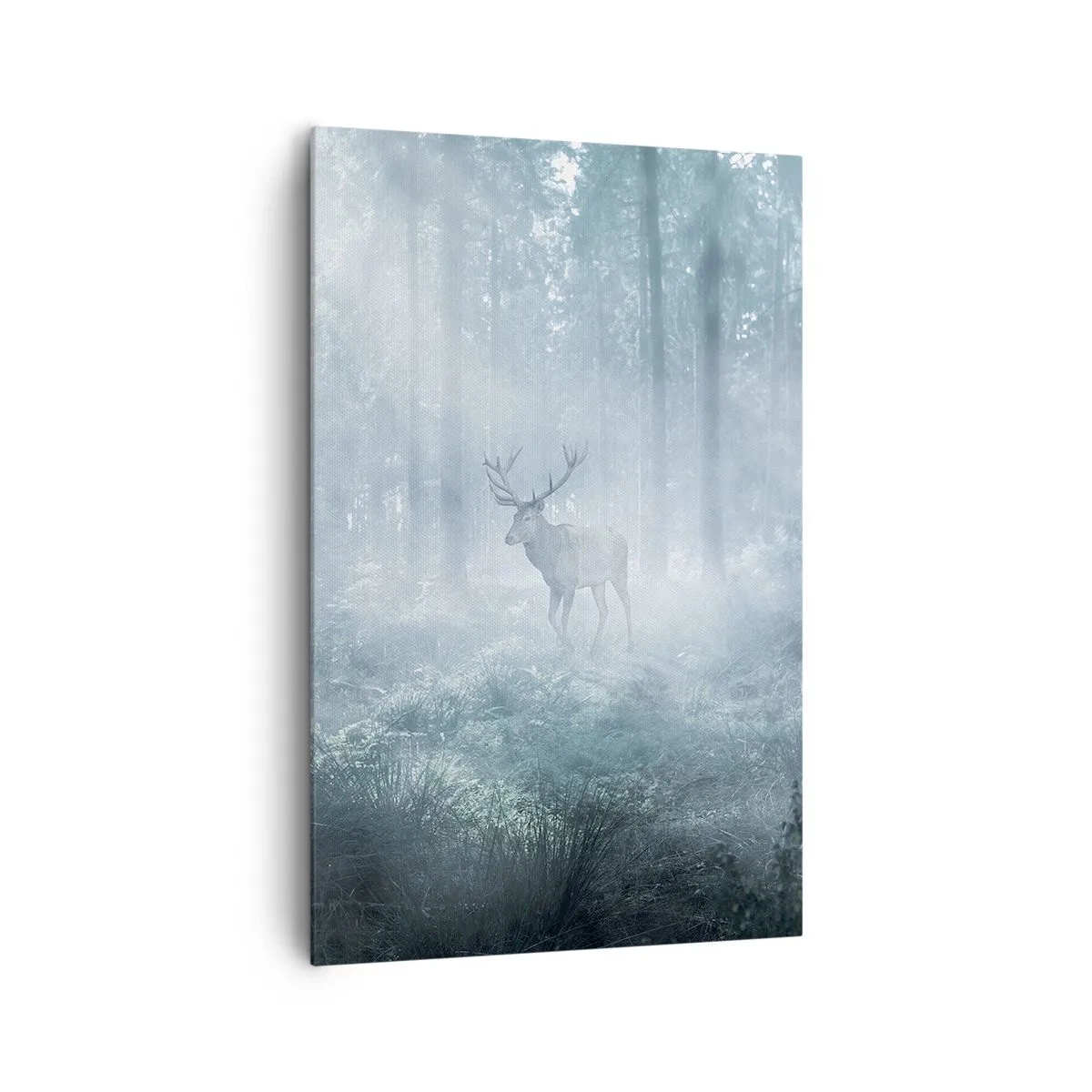 Lærredstryk - Billede på lærred - Morgenvandring rundt på godset - 80x120 cm
