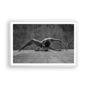 Plakat i hvid ramme - Symmetri fundet - 91x61 cm