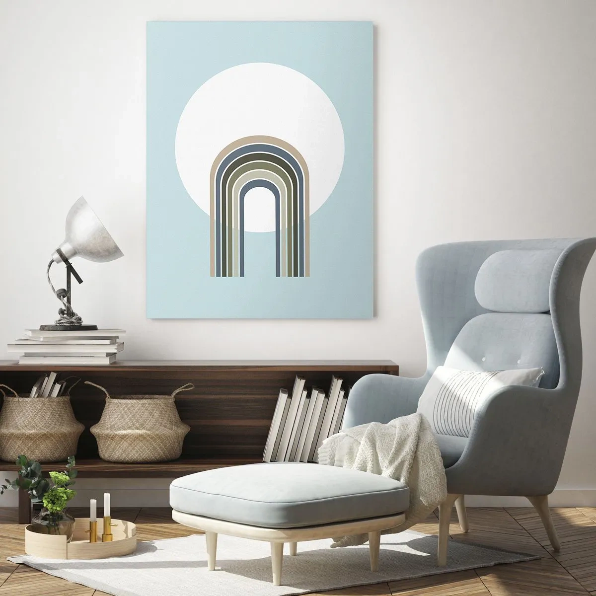 Billede på glas - Uimodståelig tiltrækningskraft - 50x70 cm