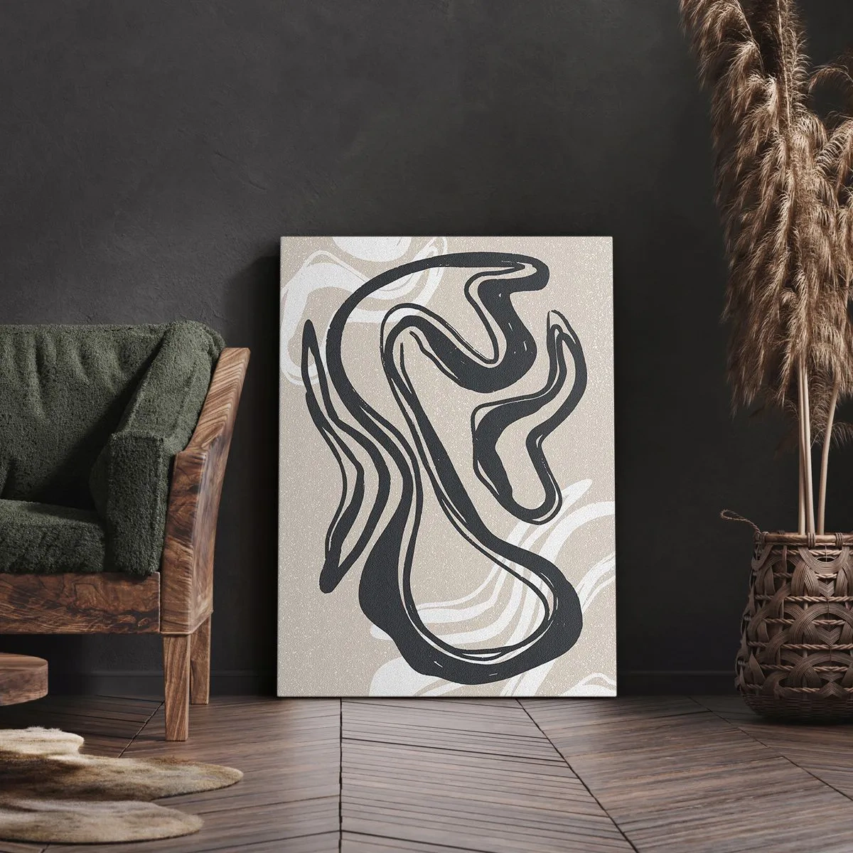 Lærredstryk - Billede på lærred - Multipliceret udtryk - 65x120 cm