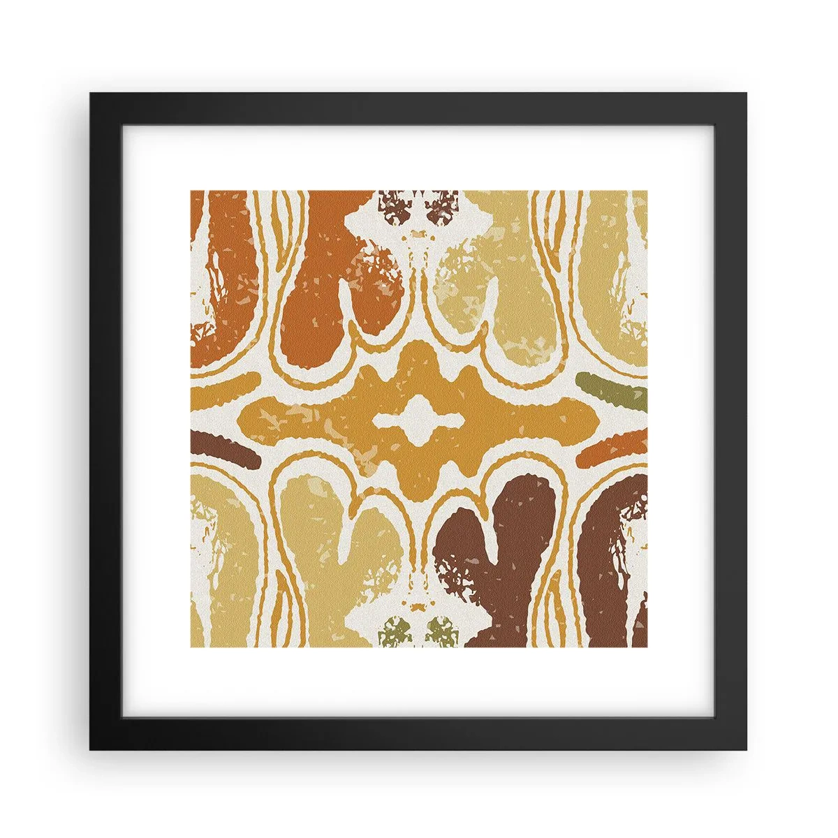 Plakat i sort ramme - Sentimental abstraktion - 30x30 cm