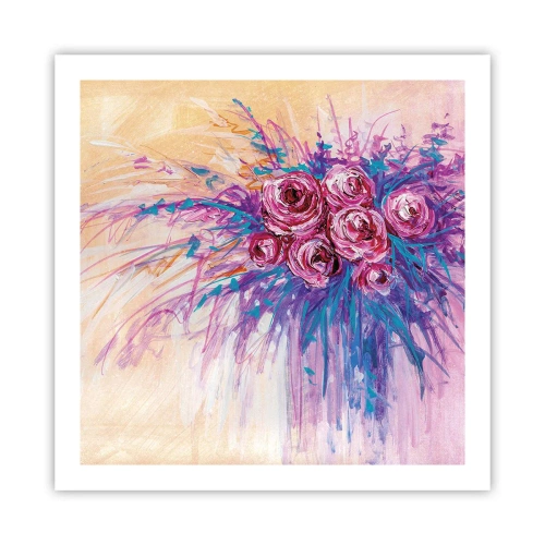 Plakat - Rose springvand - 60x60 cm