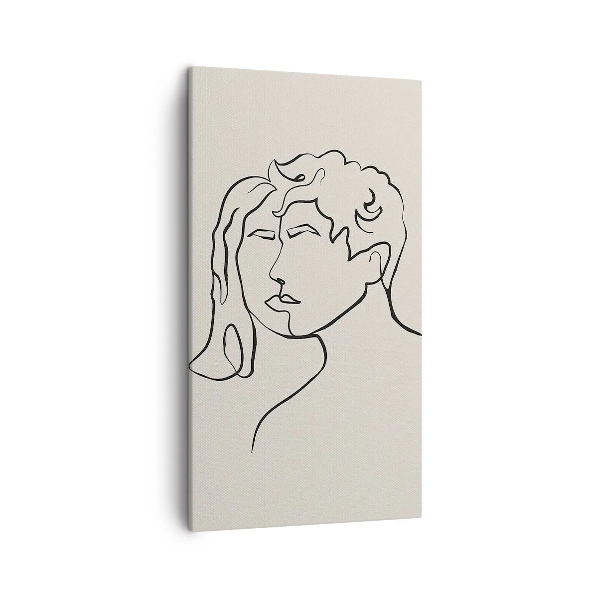 Lærredstryk - Billede på lærred - Og enhed er blevet til - 45x80 cm