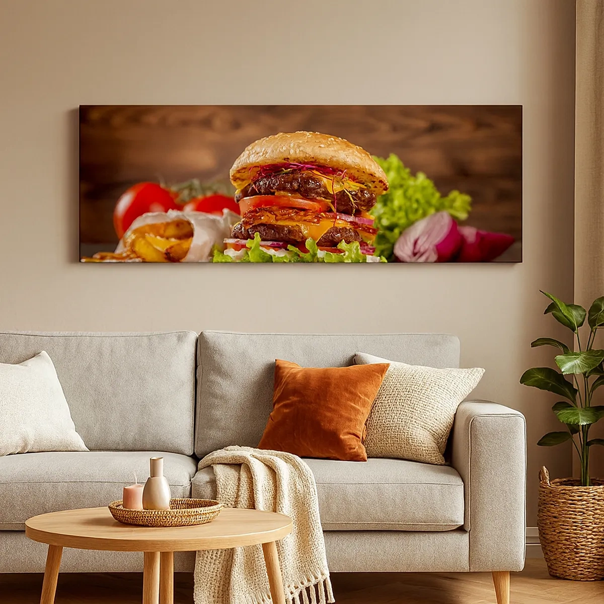 Lærredstryk - Billede på lærred - Forbudt frugt - 30x30 cm