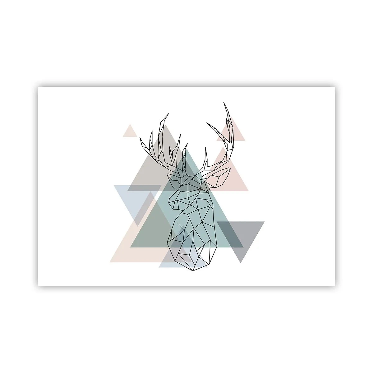 Plakat - I en geometrisk skov - 91x61 cm