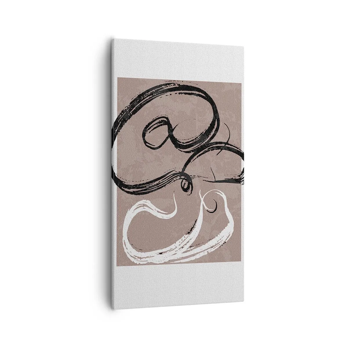 Lærredstryk - Billede på lærred - Komposition - en søgen efter fuldstændighed - 55x100 cm