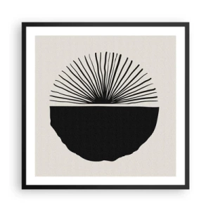 Plakat i sort ramme - En vifte af muligheder - 60x60 cm