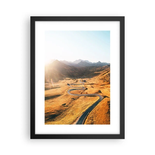 Plakat i sort ramme - I en gylden dal - 30x40 cm