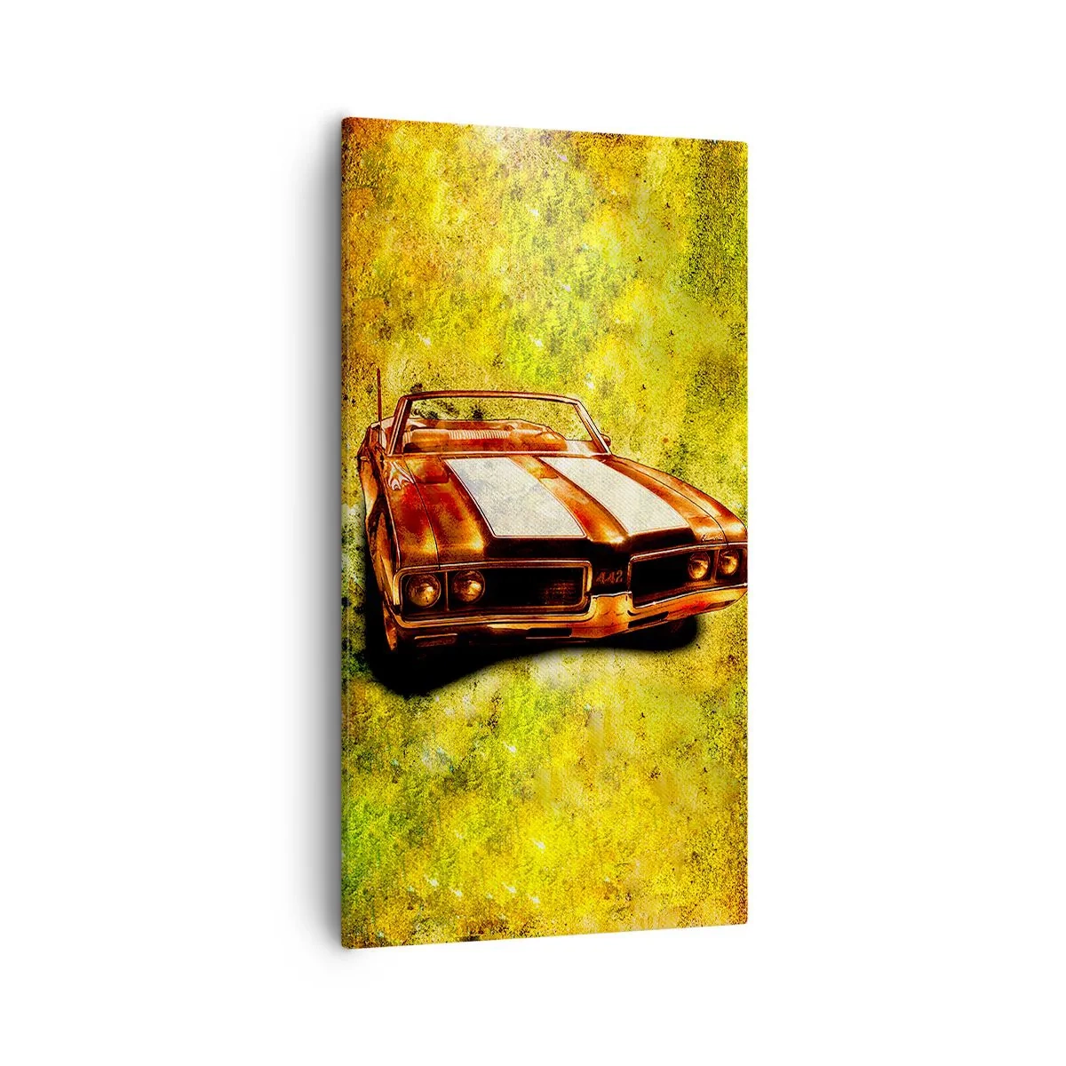 Lærredstryk - Billede på lærred - Kraft fortryllet i formerne - 55x100 cm