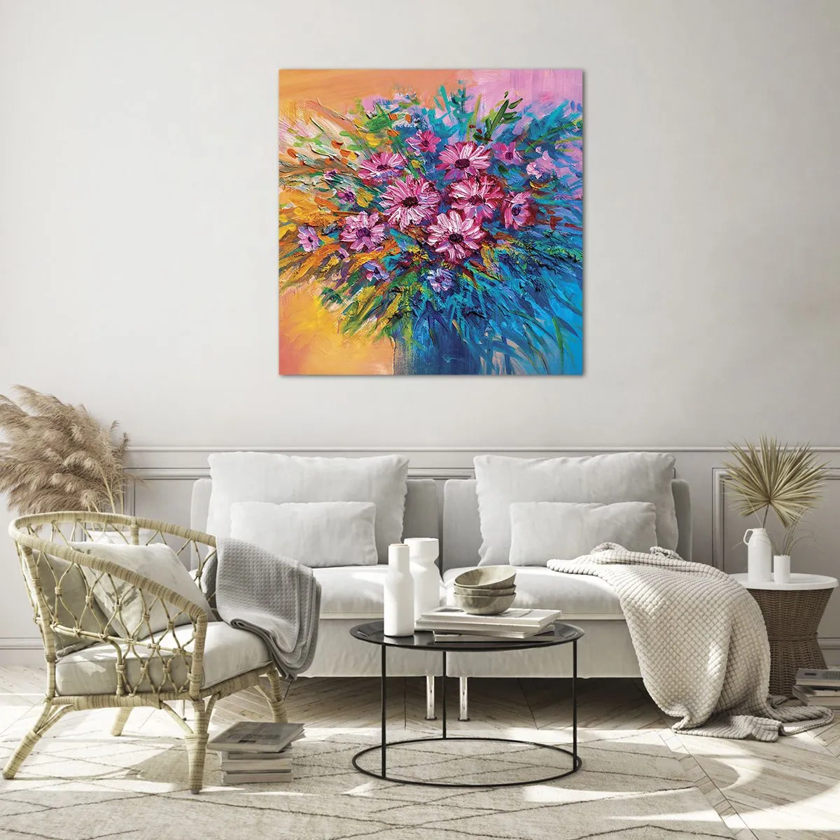 Billede på glas - Livets energi - 50x50 cm