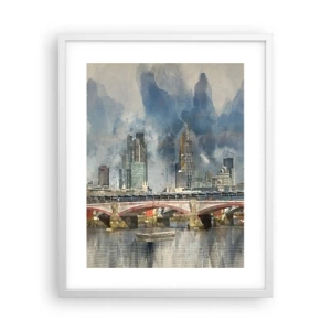 Plakat i hvid ramme - London i al sin pragt - 40x50 cm