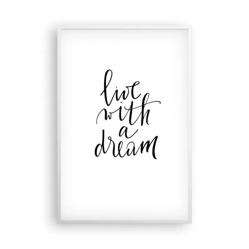Plakat i hvid ramme - Of course - 61x91 cm