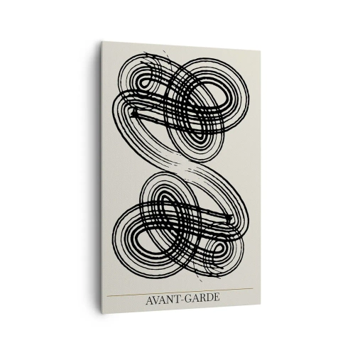 Lærredstryk - Billede på lærred - Det kom ud spontant - 80x120 cm