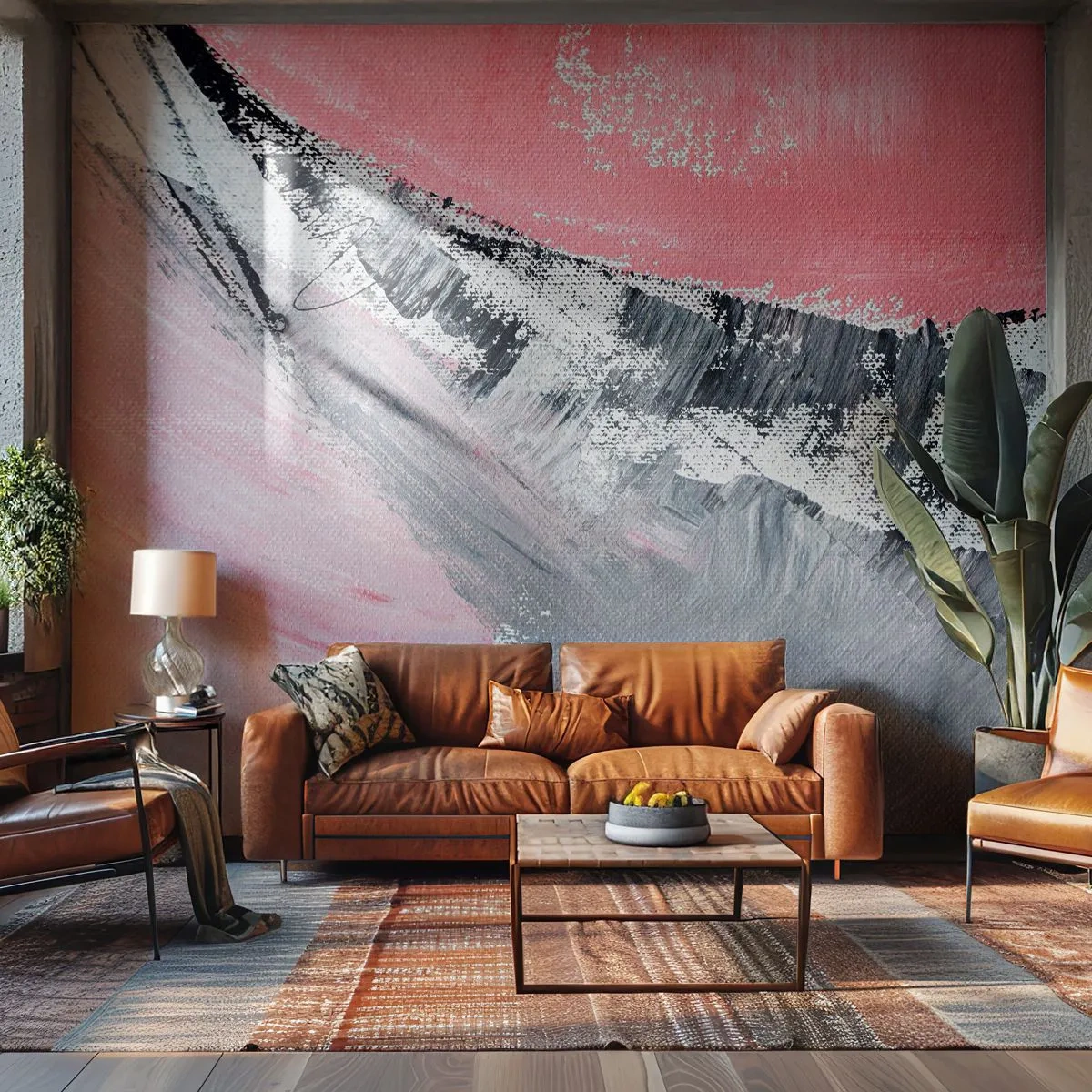 Fototapet Premium Sand - Matchende sammensætning - Abstraktion, Stykke, Pastelfarver - 100x70 cm